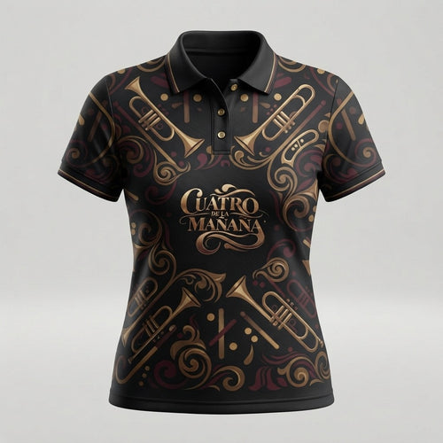 La Clave Dura — Cuatro De La Mañana Women's PosiCharge Re-Compete Polo