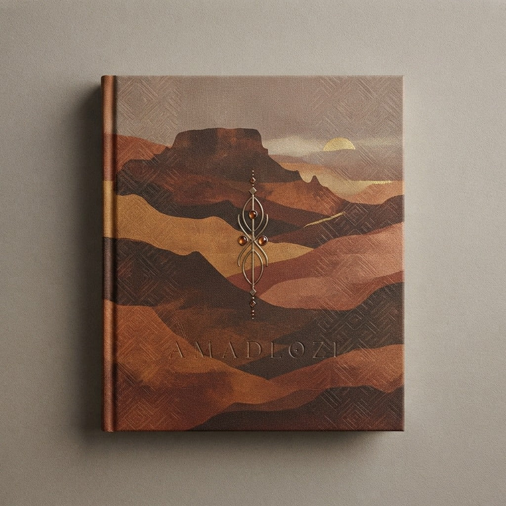 ANCESTRAL ZULU SPIRIT — Amadlozi Hardcover Journal Matte (Blank) — product mockup