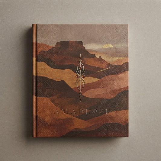 ANCESTRAL ZULU SPIRIT — Amadlozi Hardcover Journal Matte (Blank) — product mockup
