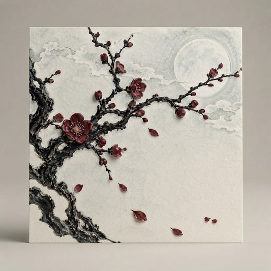 MOON INK 墨月 — 一枝春 (a branch of spring) Postcards (10pcs) — product mockup