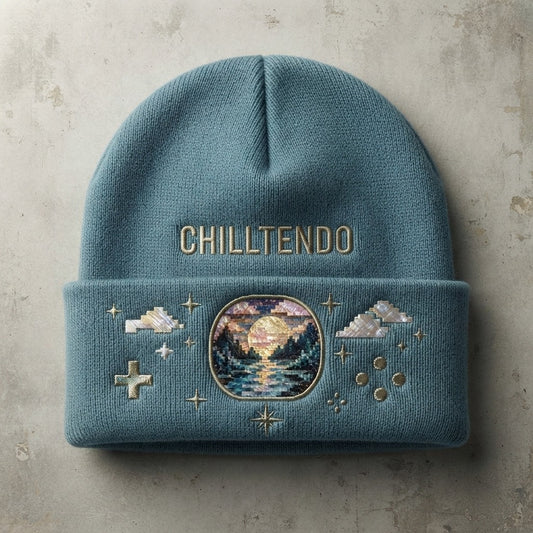 CHILLTENDO — Imaginary Console : Vol. 10 Classic Cuffed Beanie (Embroidery) — product mockup