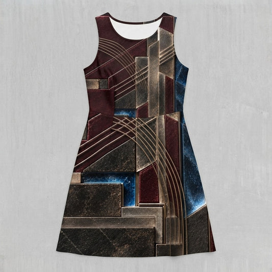 Arco Modul — Additive Women's Casual Dress (AOP) — product mockup
