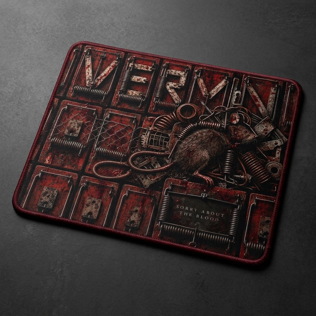 Sorry About The Blood — Vermin Mouse Pad (Rectangle) — product mockup