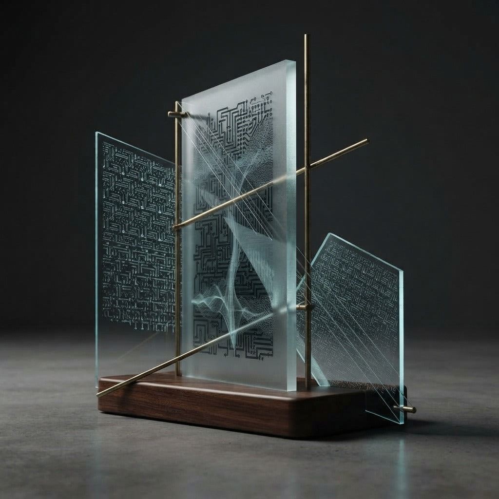 Arco Modul — Scordatura Custom Shape Night Light (Engraving) — product mockup