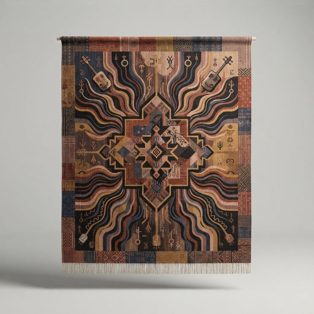 ATAY — Bouderbala Woven Wall Tapestry — product mockup