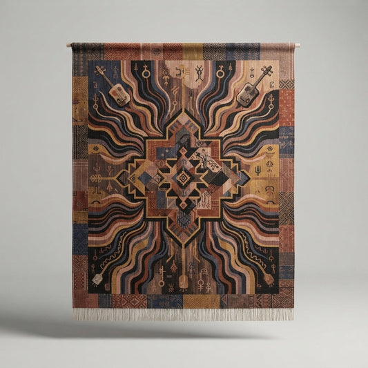 ATAY — Bouderbala Woven Wall Tapestry — product mockup