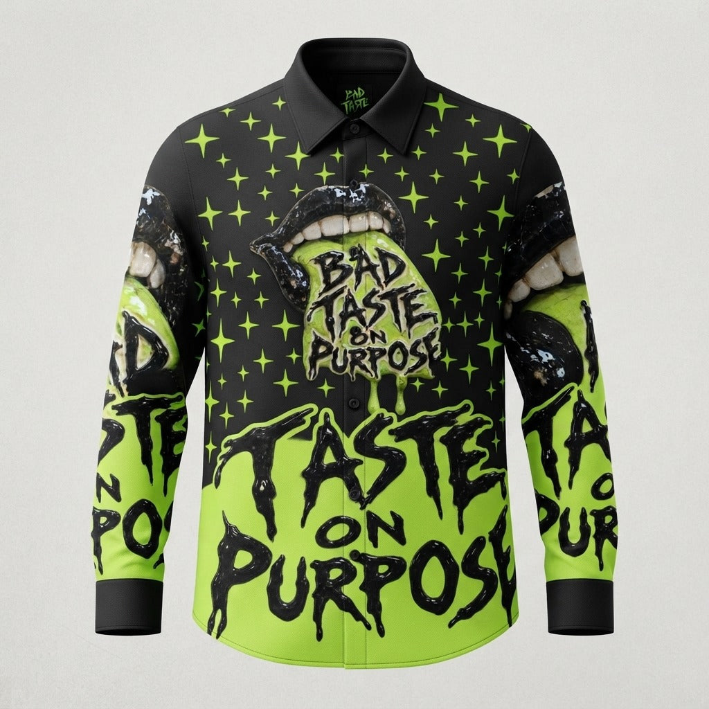 Bad Taste — Bad Taste On Purpose Dimension Knit Dress Shirt — product mockup
