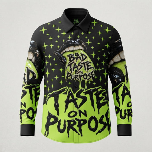 Bad Taste — Bad Taste On Purpose Dimension Knit Dress Shirt — product mockup