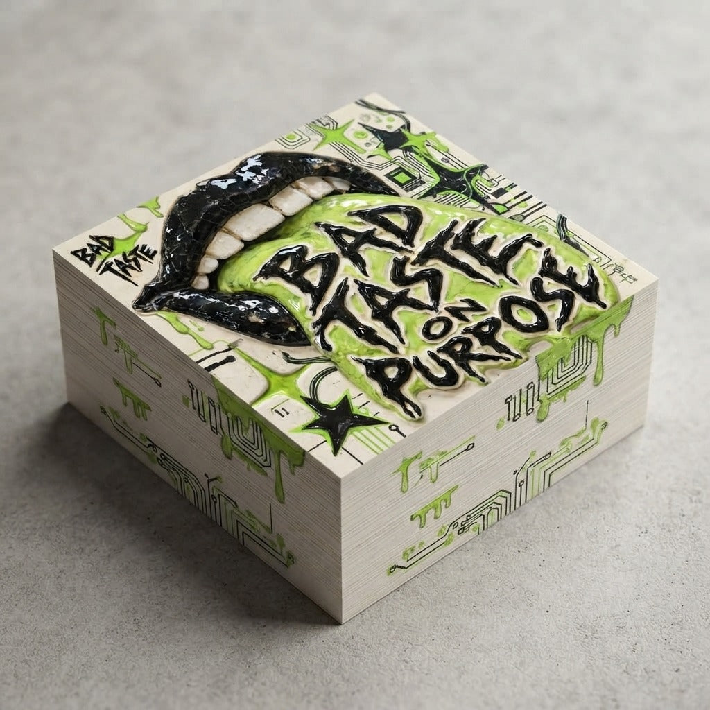 Bad Taste — Bad Taste On Purpose Note Cube — product mockup