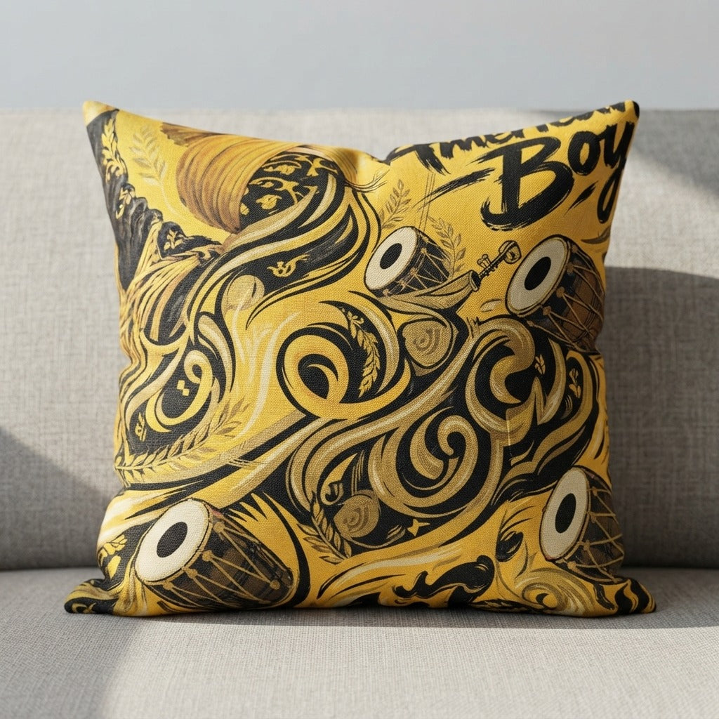 PUNJAB JUGNI — American Boy Pillow — product mockup