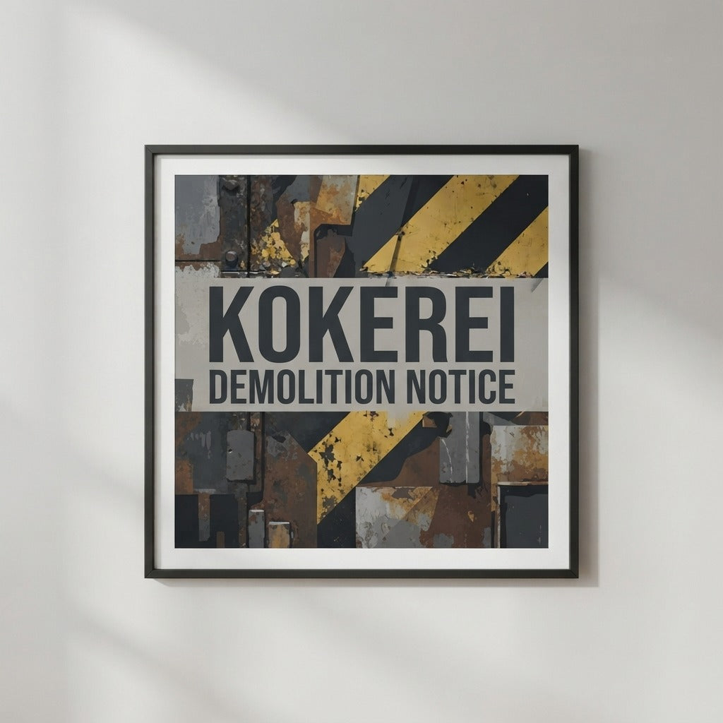 Kokerei — Demolition Notice Poster — product mockup