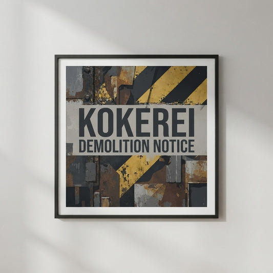 Kokerei — Demolition Notice Poster — product mockup