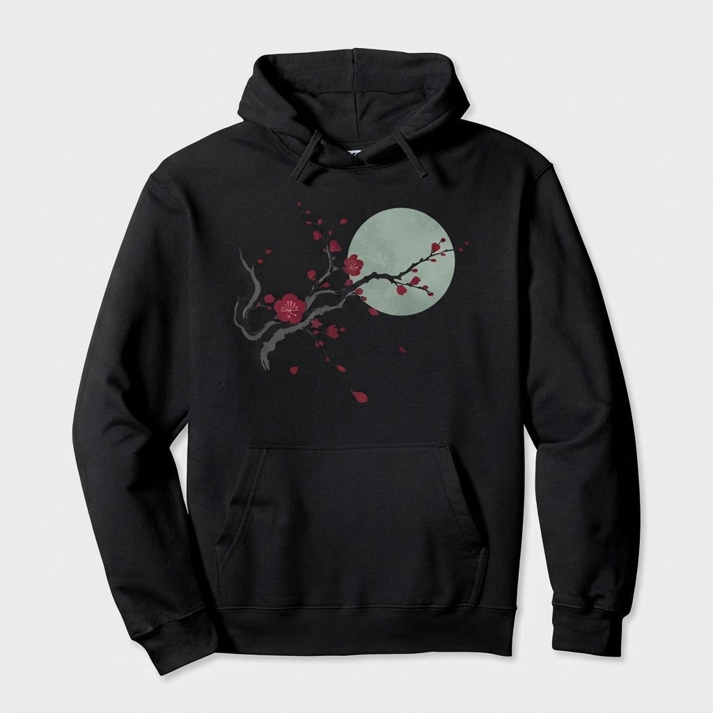 MOON INK 墨月 — 一枝春 (a branch of spring) Hoodie — product mockup