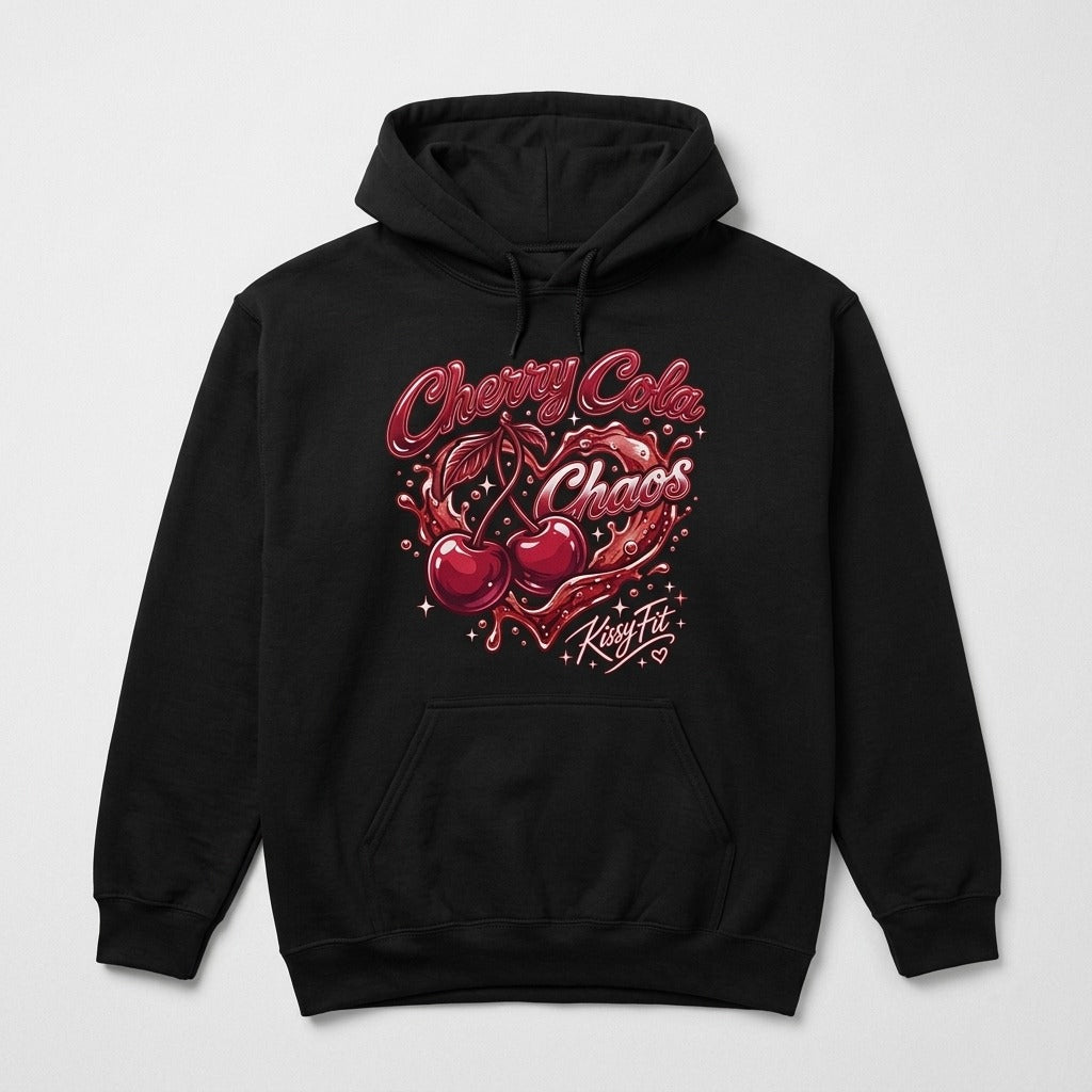 Kissy Fit — Cherry Cola Chaos Hoodie — product mockup