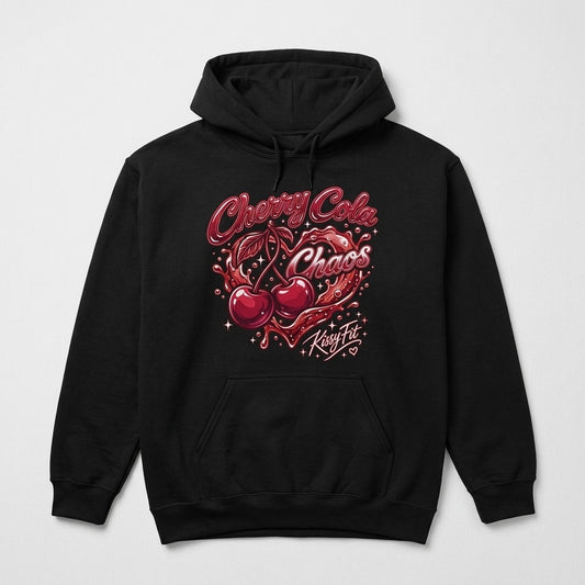 Kissy Fit — Cherry Cola Chaos Hoodie — product mockup