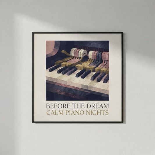 CALM PIANO NIGHTS — Before The Dream Poster — product mockup