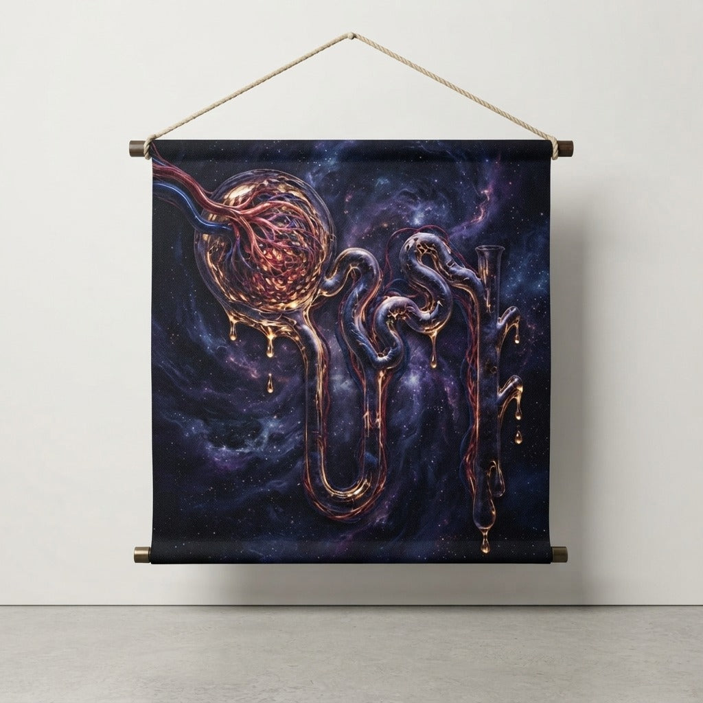 LYMPHATICS — Nephron Wood Topped Wall Tapestry — product mockup