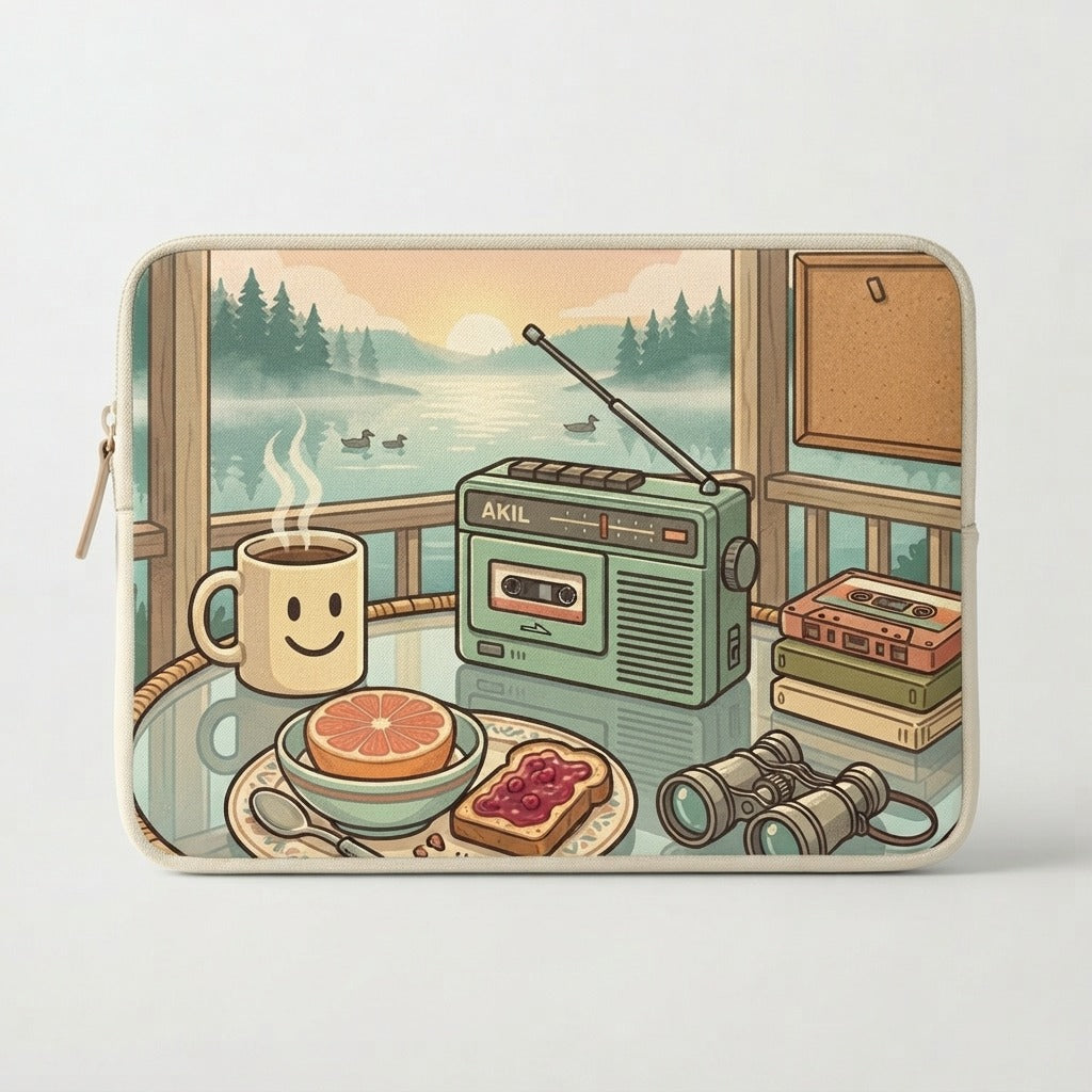 GOOD MORNING TAPES — Good Morning Playlist-Vol 22 Laptop Sleeve — product mockup