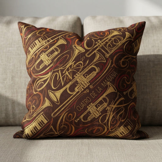 La Clave Dura — Cuatro De La Mañana Pillow — product mockup