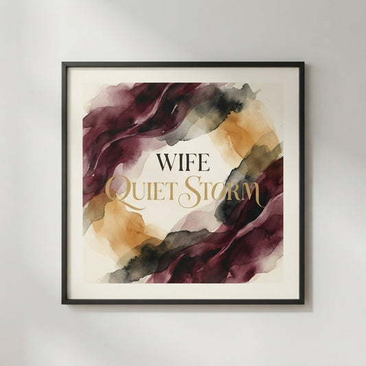 Wife — Quiet Storm Poster — product mockup