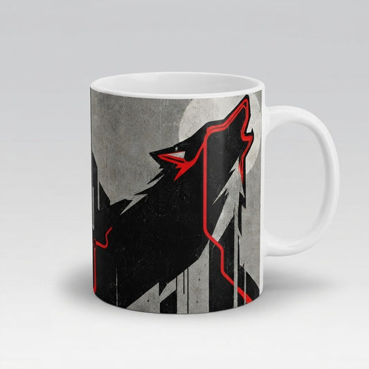 Nobody Answers — If I Was A Wolf Mug — product mockup