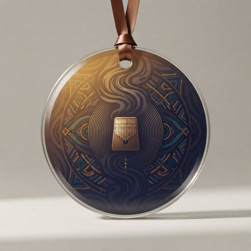 ANCESTRAL ZULU SPIRIT — Amadlozi Acrylic Ornament with Ribbon