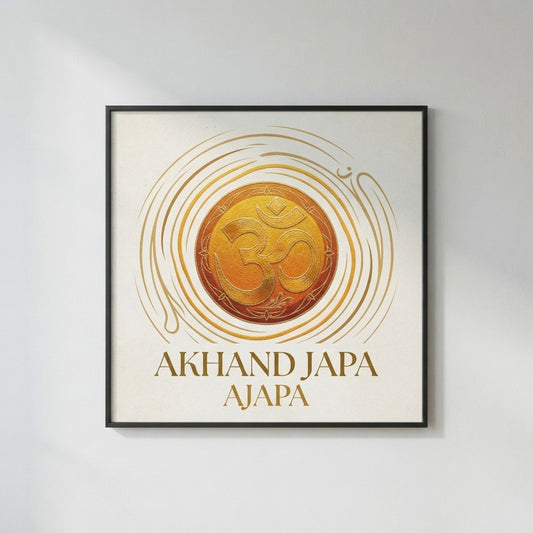 Akhand Japa — Ajapa Poster — product mockup