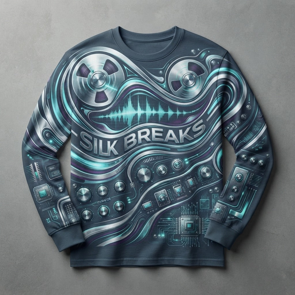 SILK BREAKS — Dubwise Unisex Freestyler Heavyweight Long Sleeve Tee — product mockup