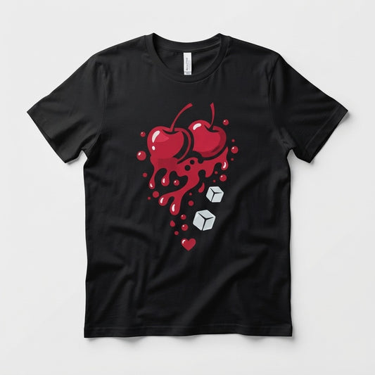 Kissy Fit — Cherry Cola Chaos Tee — product mockup