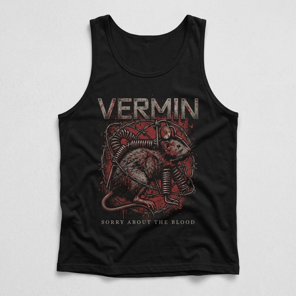 Sorry About The Blood — Vermin Tank — product mockup