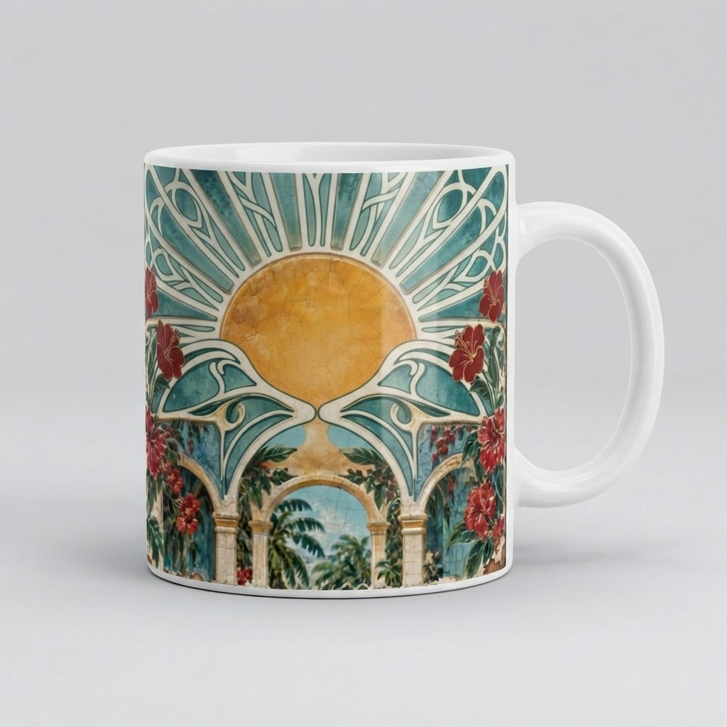 Lakou Love — Solèy Leve Mug — product mockup