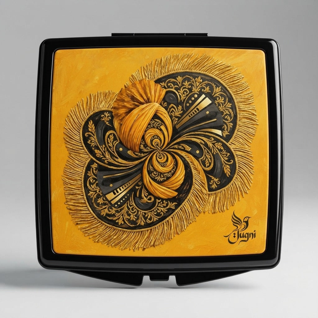 PUNJAB JUGNI — American Boy Compact Square Mirror — product mockup