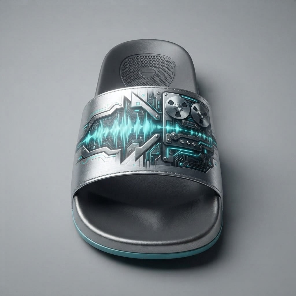 SILK BREAKS — Dubwise Women's Slide Sandals — product mockup