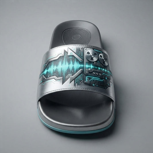 SILK BREAKS — Dubwise Women's Slide Sandals — product mockup