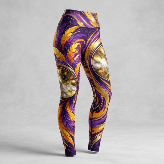 Sokah — Dey Mas Women's Cut & Sew Casual Leggings (AOP) — product mockup