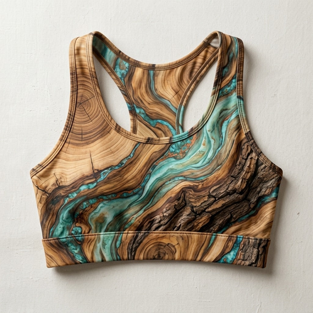 ANEMOS — Cambium Polyester Sports Bra (AOP) — product mockup